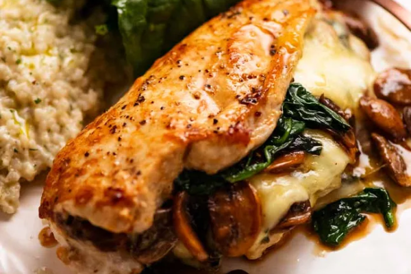 Mushroom-Stuffed Chicken Breast